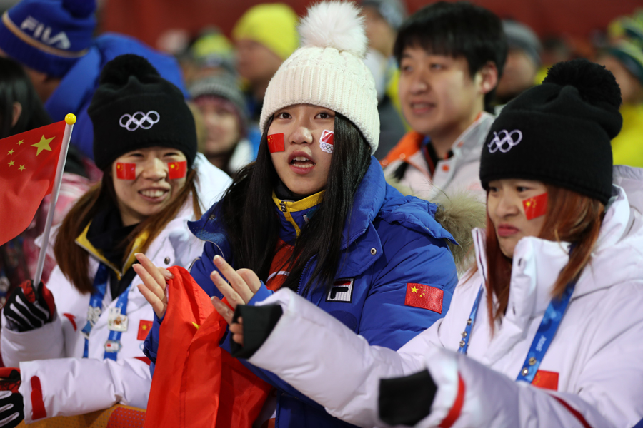 平昌冬奧會自由式滑雪男子空中技巧決賽舉行 中國選手賈宗洋獲得亞軍