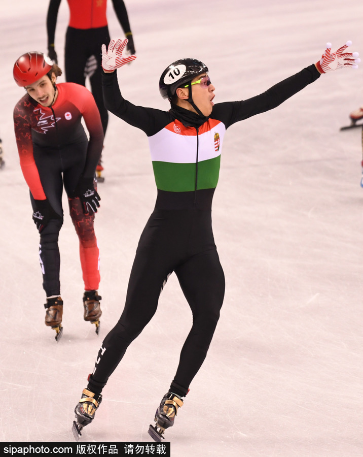 2018平昌冬奧會短道速滑：男子5000米接力A組決賽 中國隊摘銀