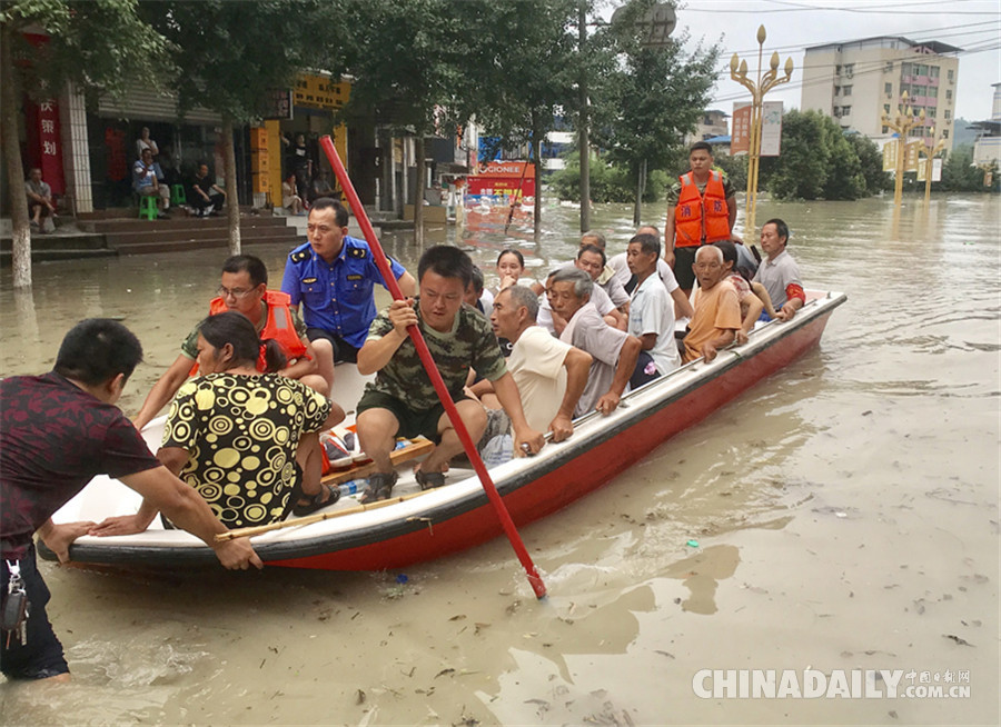 重慶長江、嘉陵江、涪江洪水過境